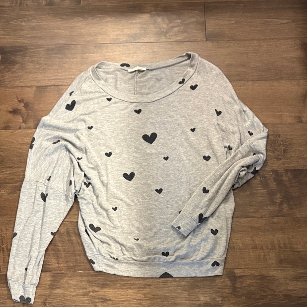 Chic Heart Patterned Women's Sweater